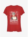 The Golden Girls Dorothy Ugly Christmas Girls T-Shirt, RED, hi-res