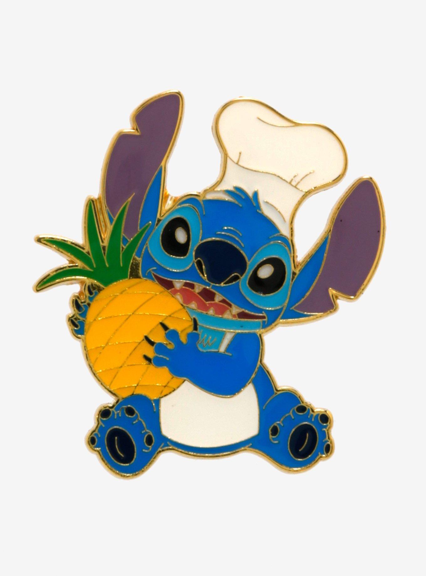 Loungefly Disney Lilo & Stitch Chef Pineapple Enamel Pin — BoxLunch Exclusive, , hi-res