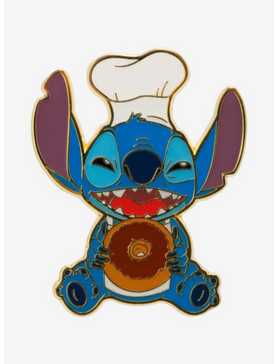 Loungefly Disney Lilo & Stitch Chef Donut Enamel Pin — BoxLunch Exclusive, , hi-res