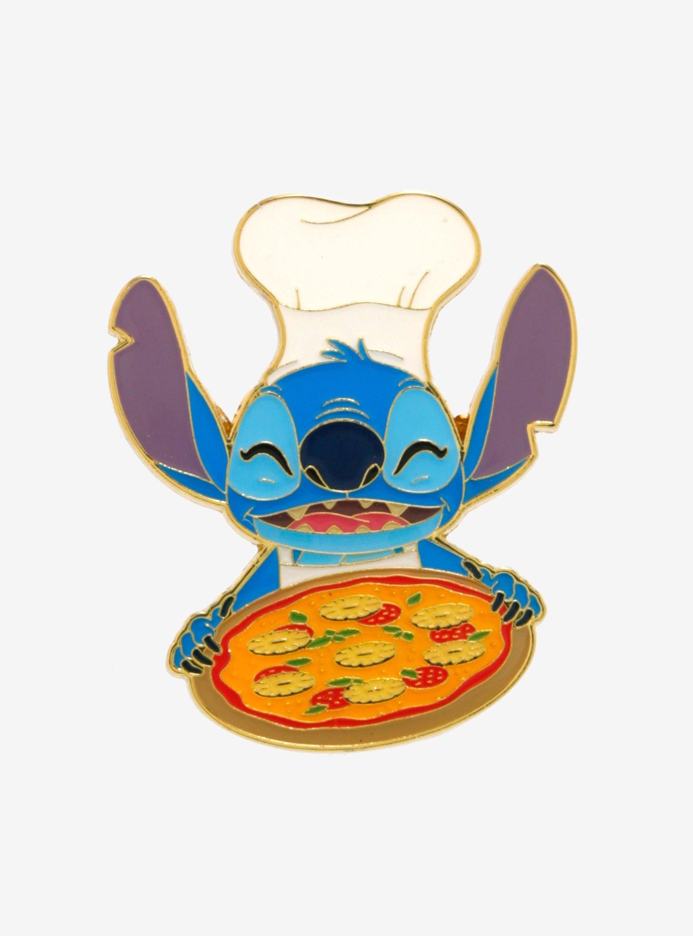 Loungefly Disney Lilo & Stitch Chef Pineapple Pizza Enamel Pin — BoxLunch Exclusive, , hi-res