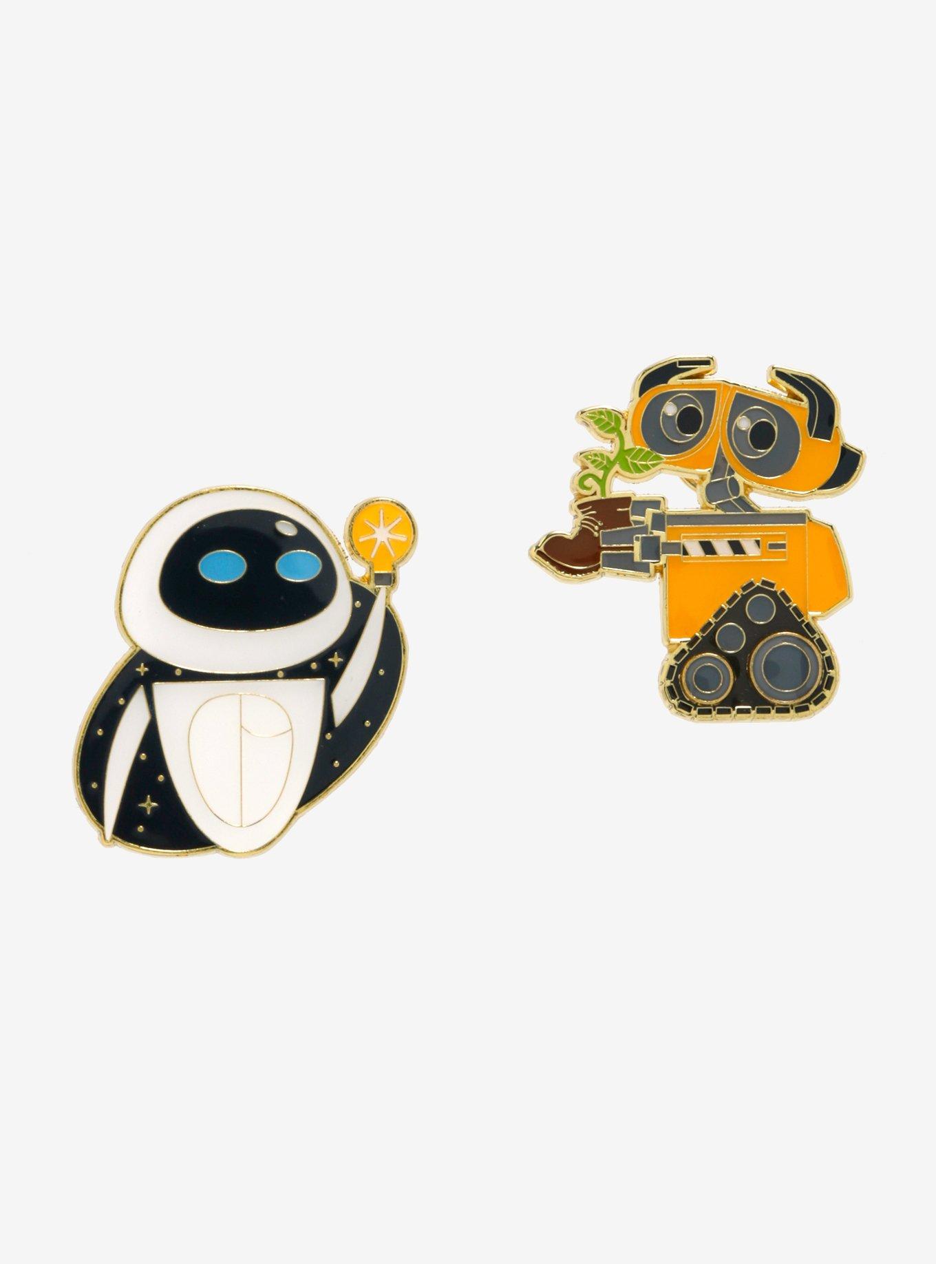 Loungefly Disney Pixar WALL-E and EVE Enamel Pin Set — BoxLunch Exclusive, , hi-res