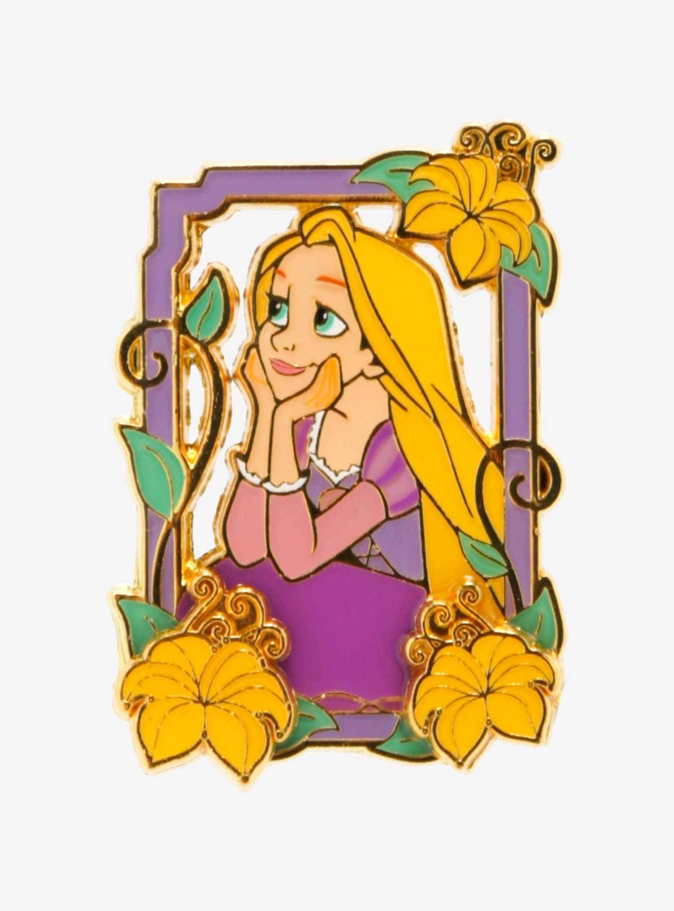 Loungefly Disney Tangled Rapunzel Golden Flower Enamel Pin — BoxLunch Exclusive, , hi-res