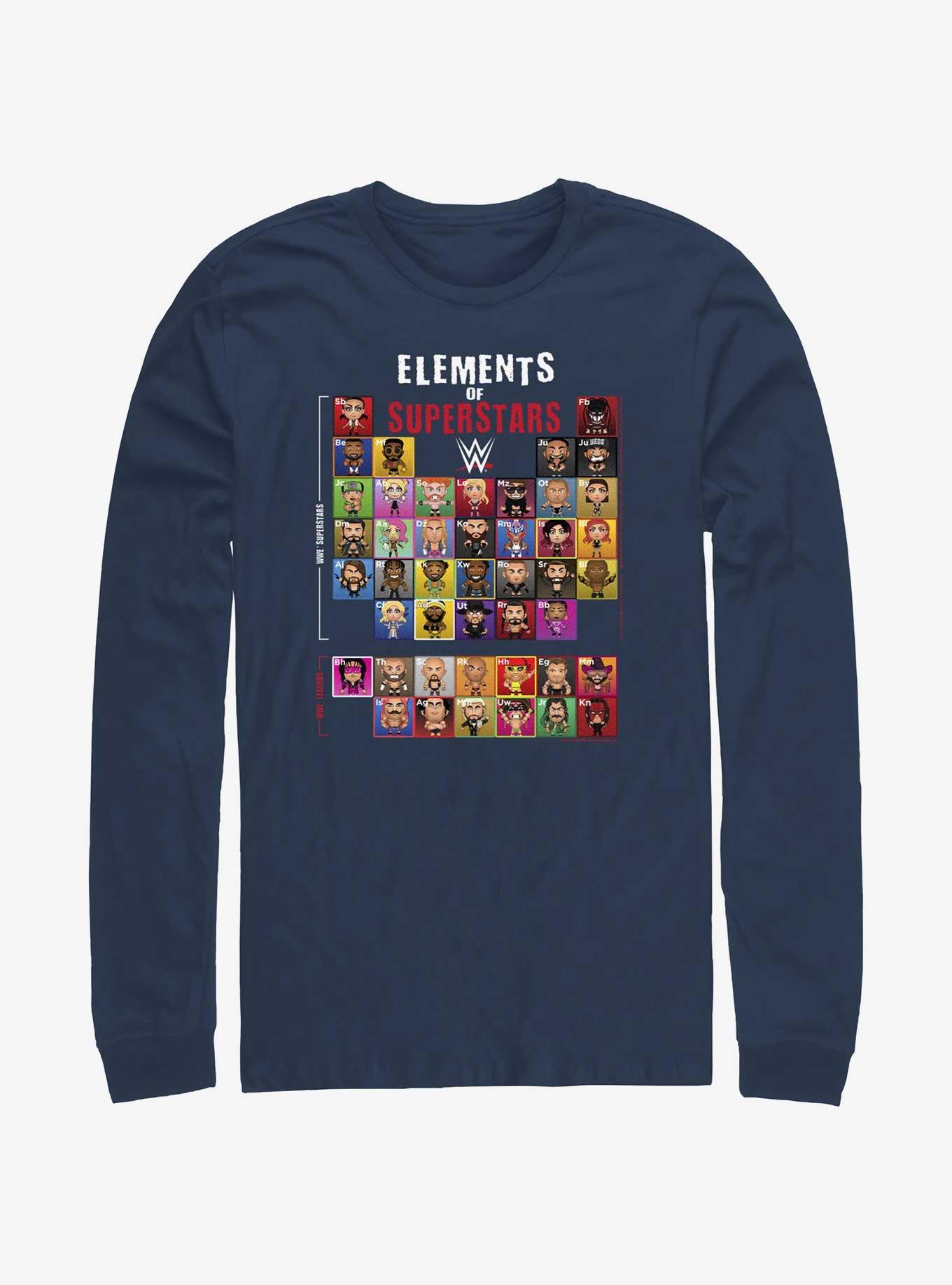 WWE Elements Of Superstars Full Long-Sleeve T-Shirt, , hi-res