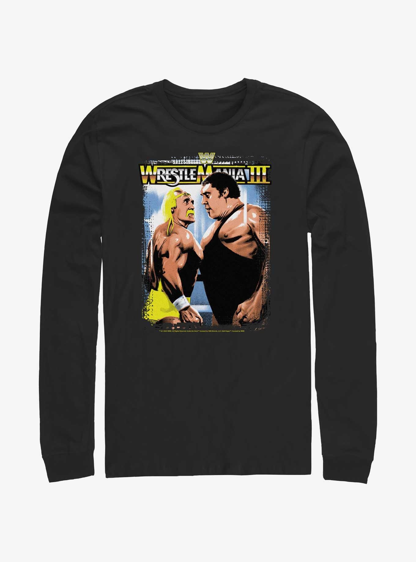 WWE Wrestlemania III Hulk Hogan vs Andre The Giant Long-Sleeve T-Shirt, , hi-res