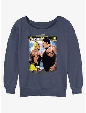 WWE Wrestlemania III Hulk Hogan vs Andre The Giant Girls Slouchy Sweatshirt, , hi-res