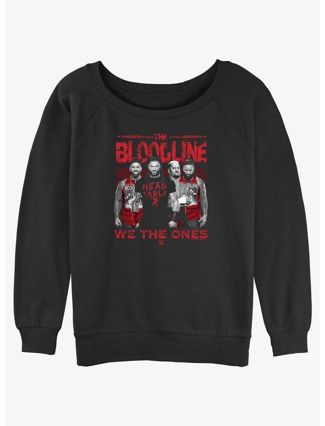 WWE The Bloodline Group Girls Slouchy Sweatshirt, BLACK, hi-res