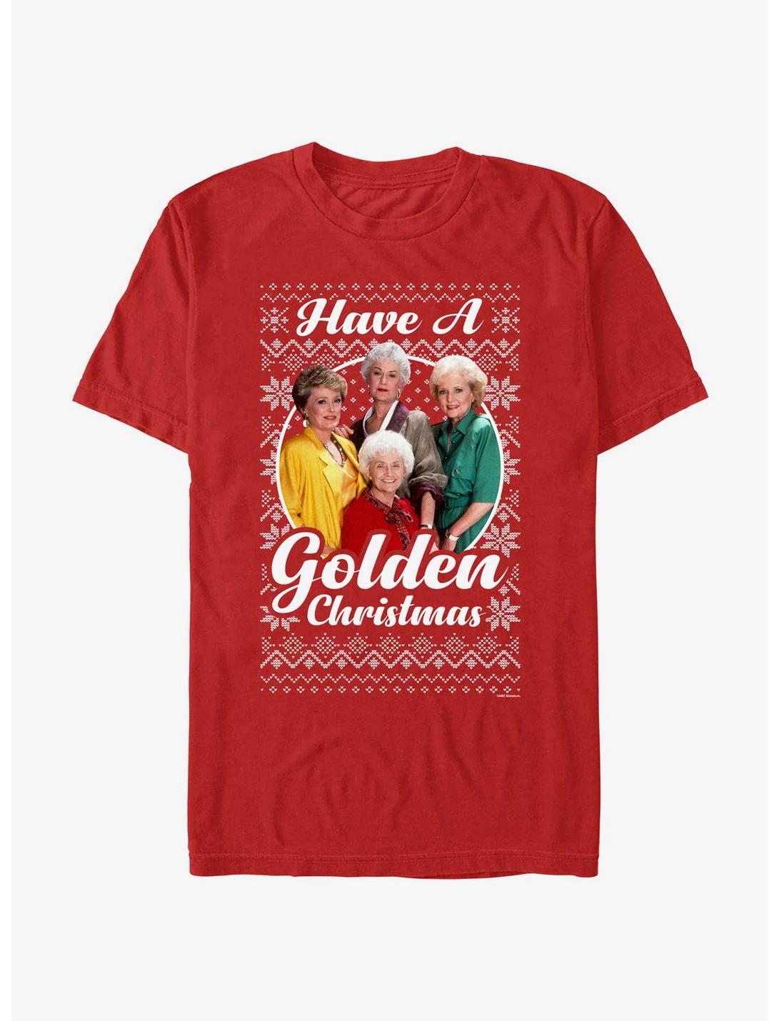 The Golden Girls Golden Ugly Christmas T-Shirt, RED, hi-res