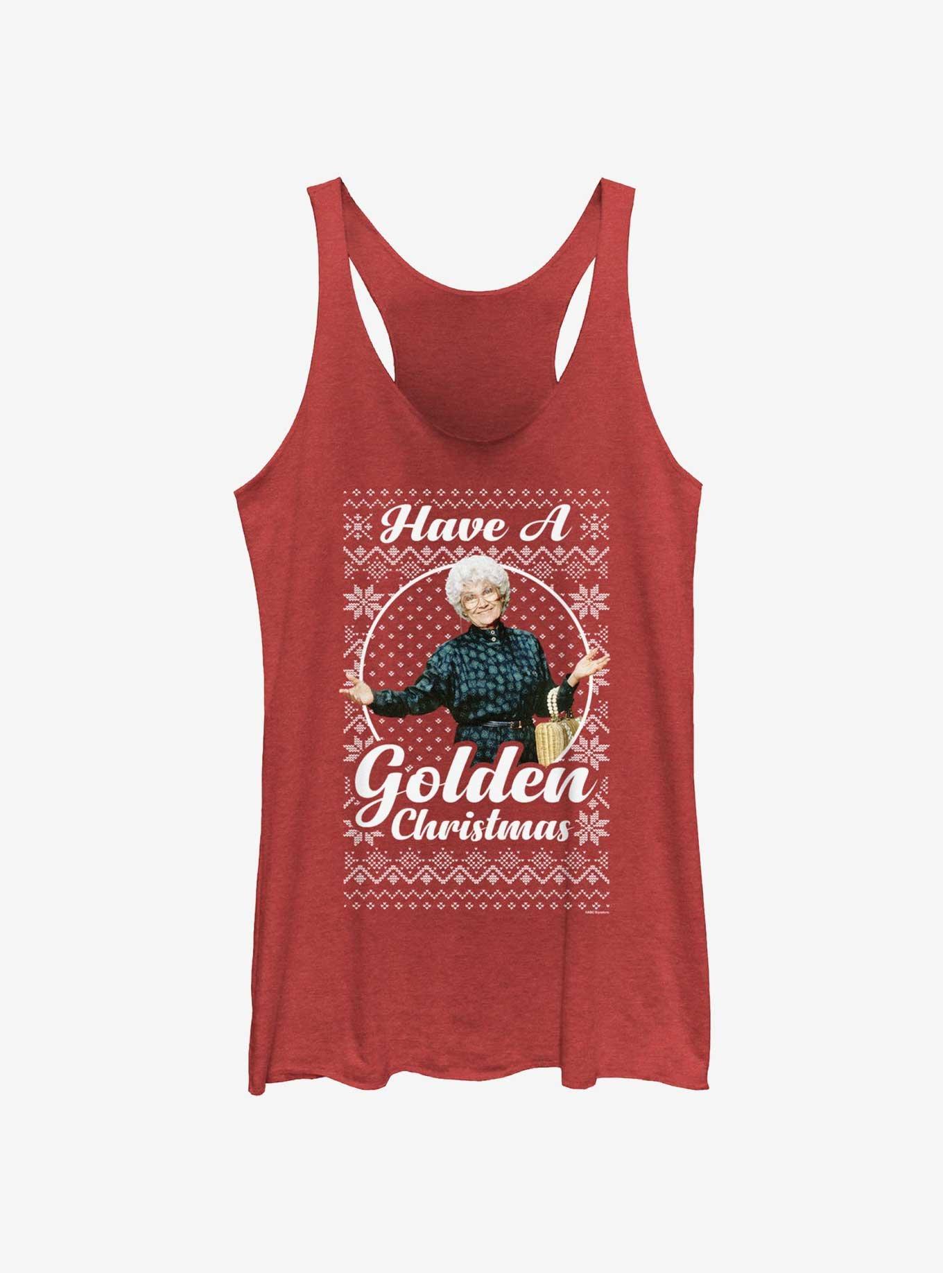 The Golden Girls Sophia Ugly Christmas Girls Tank, RED HTR, hi-res