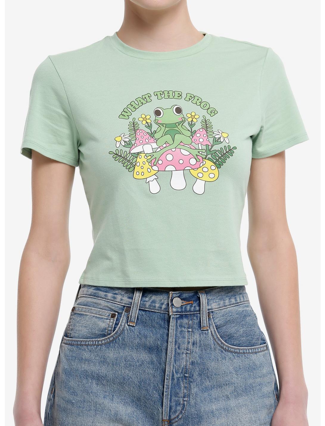 Thorn & Fable What The Frog Girls Baby T-Shirt, PINK, hi-res
