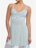 Thorn & Fable® Baby Blue Rosette Lace Cami Dress, GREEN, hi-res