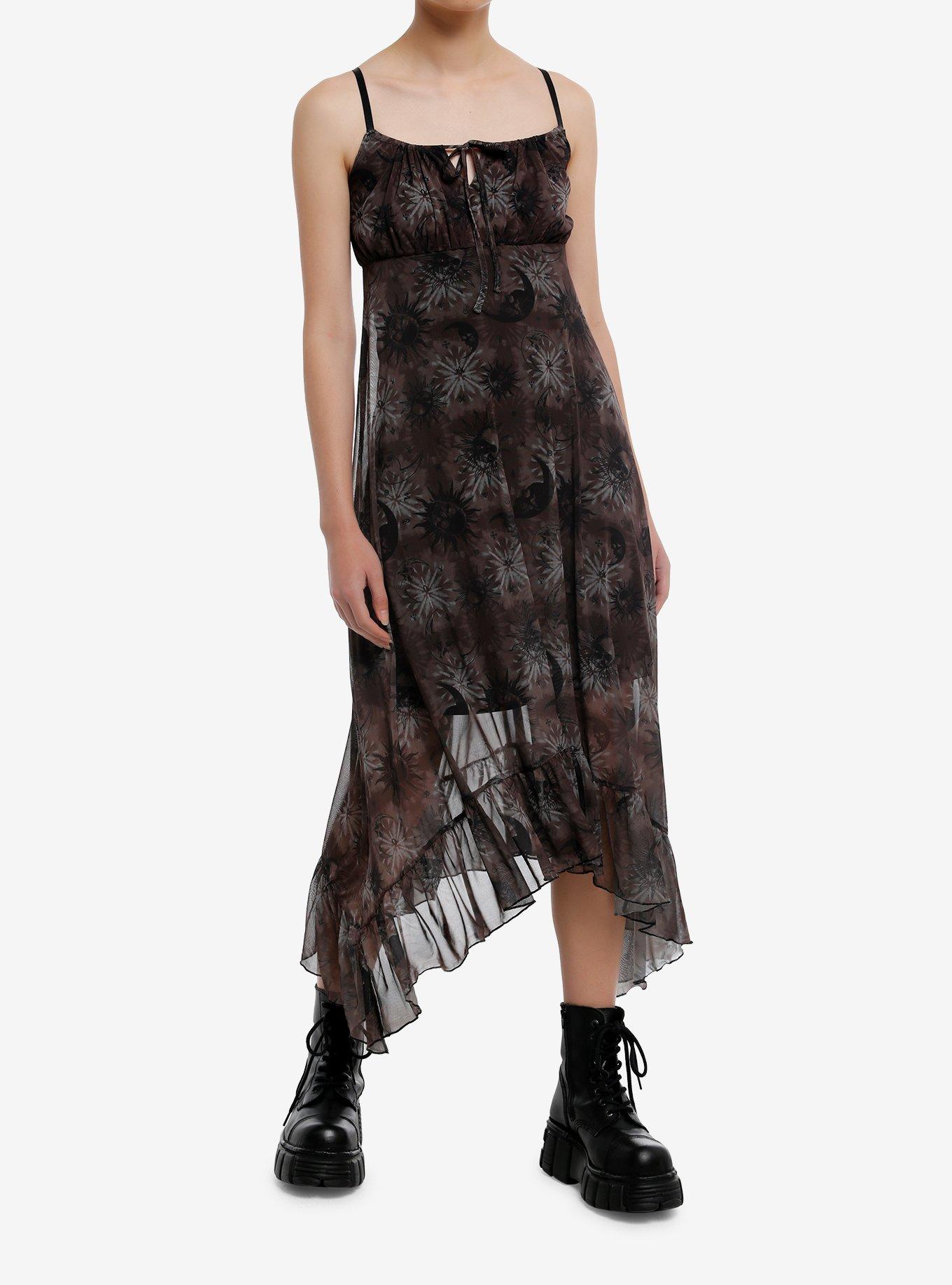 Cosmic Aura® Celestial Sun Mesh Cami Dress, , hi-res