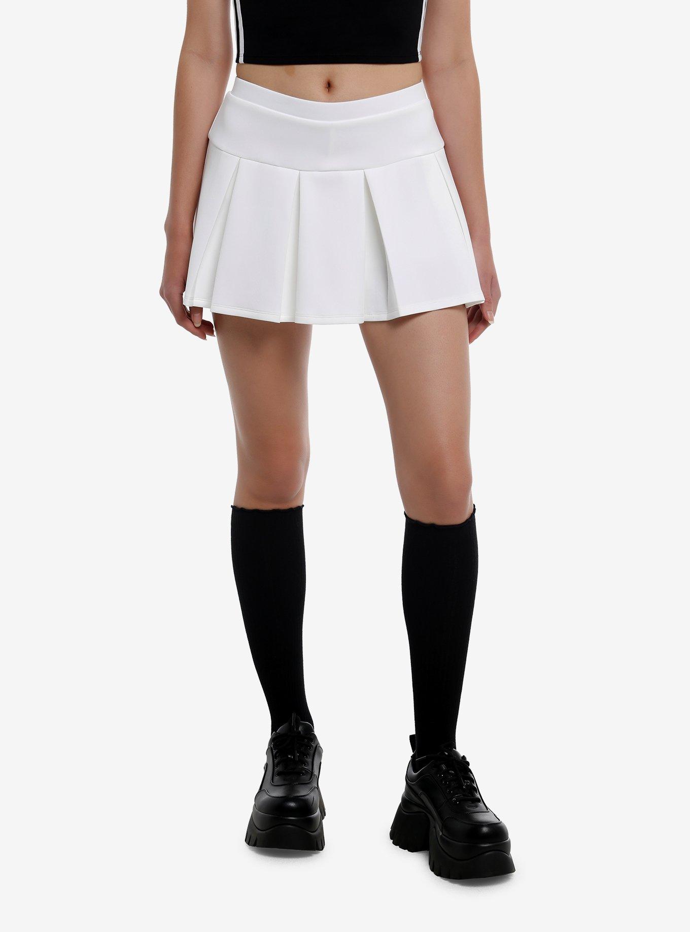Sweet Society® White Pleated Skort, , hi-res