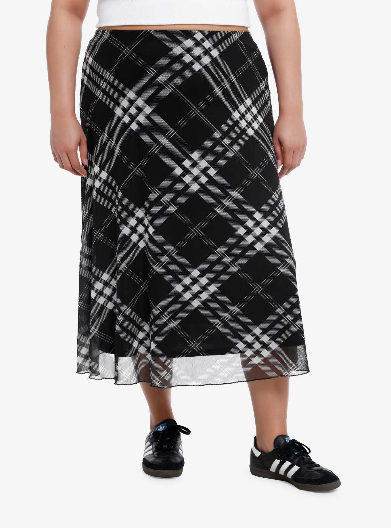 Wild fable plaid midi cheap skirt