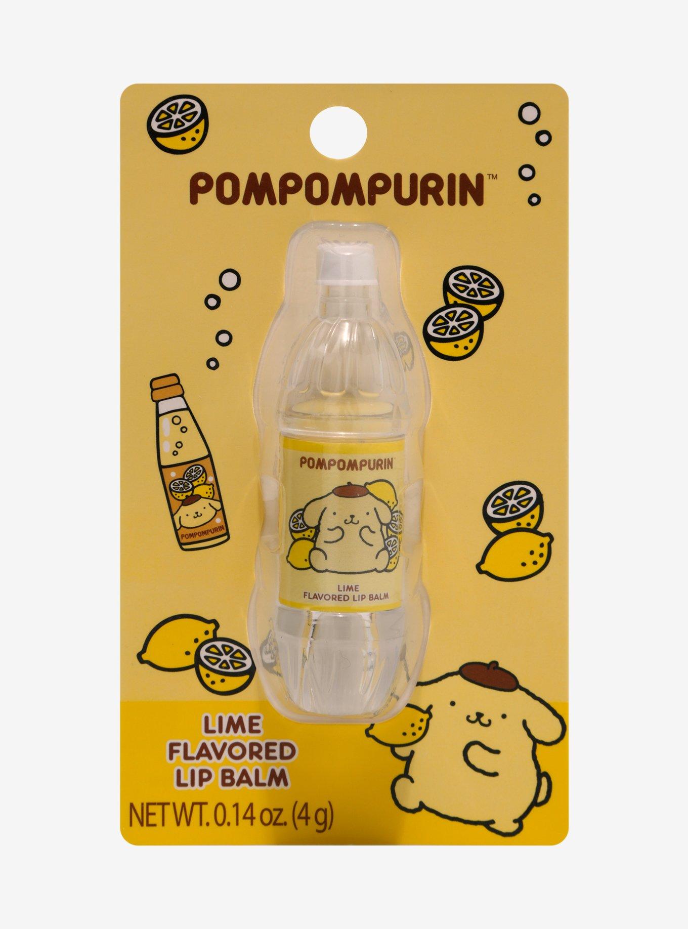 Sanrio Pompompurin Soda Bottle Lime Flavored Lip Balm -- BoxLunch