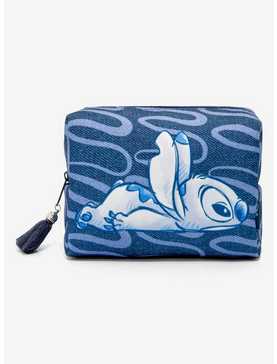 Disney Lilo & Stitch Denim Wave Cosmetic Bag, , hi-res