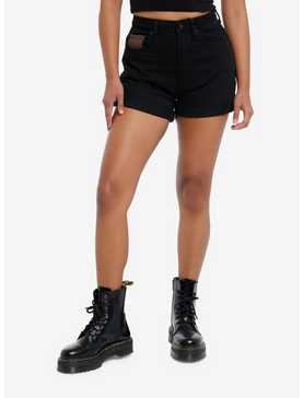 Cosmic Aura® Black & Brown Celestial High-Rise Mom Shorts, , hi-res