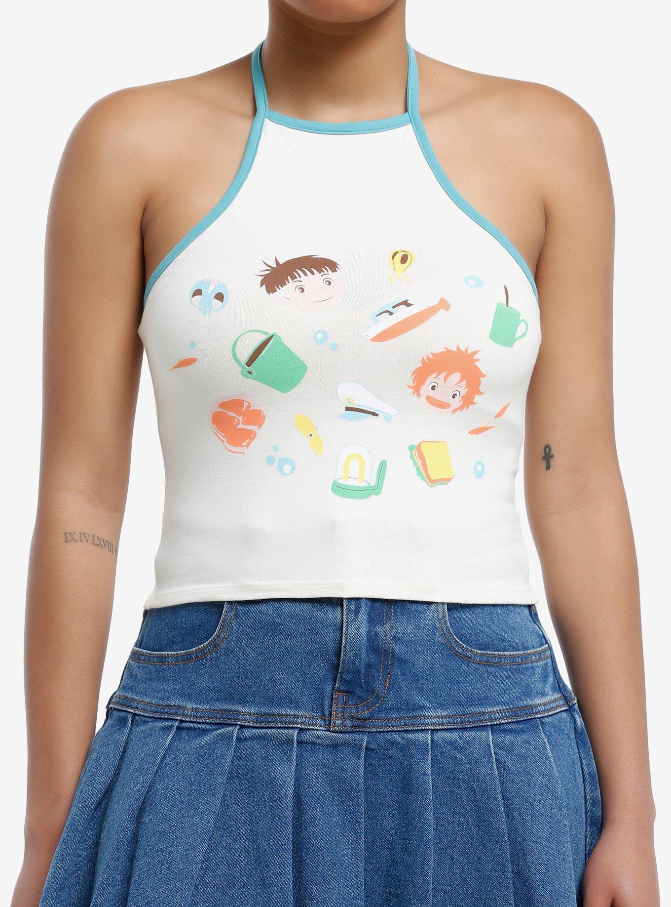 Studio Ghibli® Ponyo Icons Girls Halter Tank Top, , hi-res