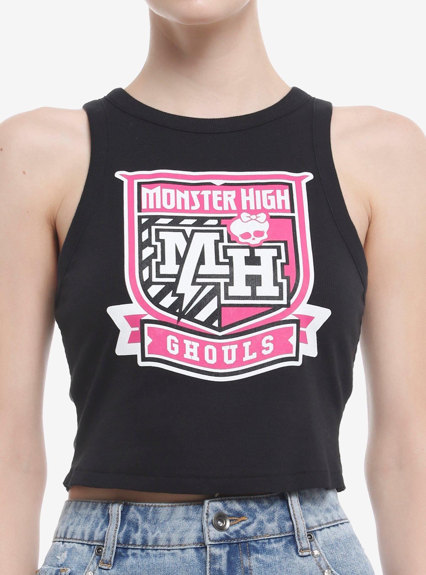 Monster High Ghouls Crest Girls Crop Tank Top