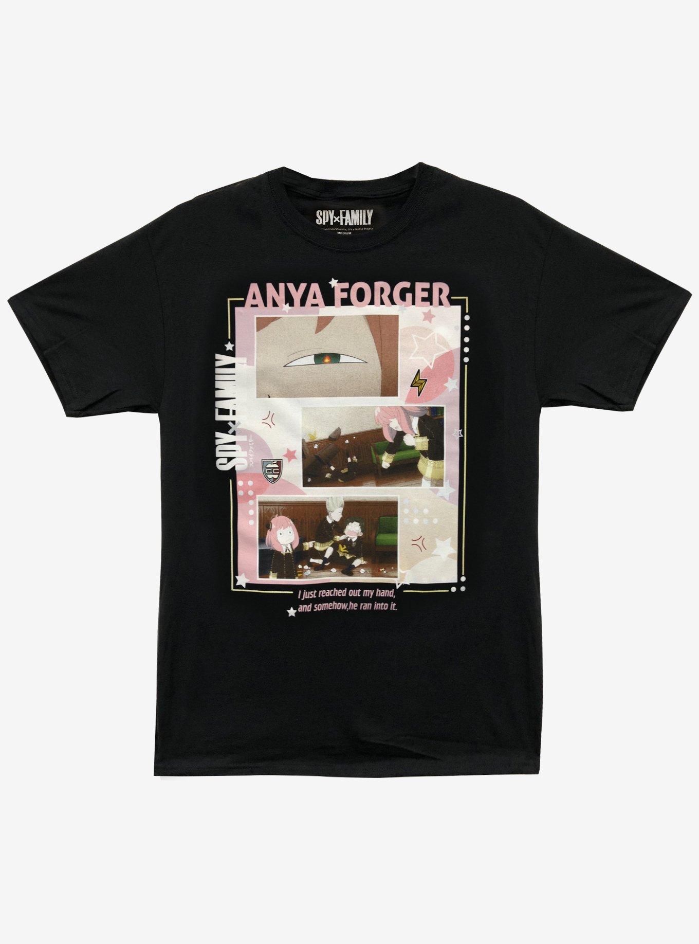 Spy X Family Anya Panels T-Shirt, BLACK, hi-res