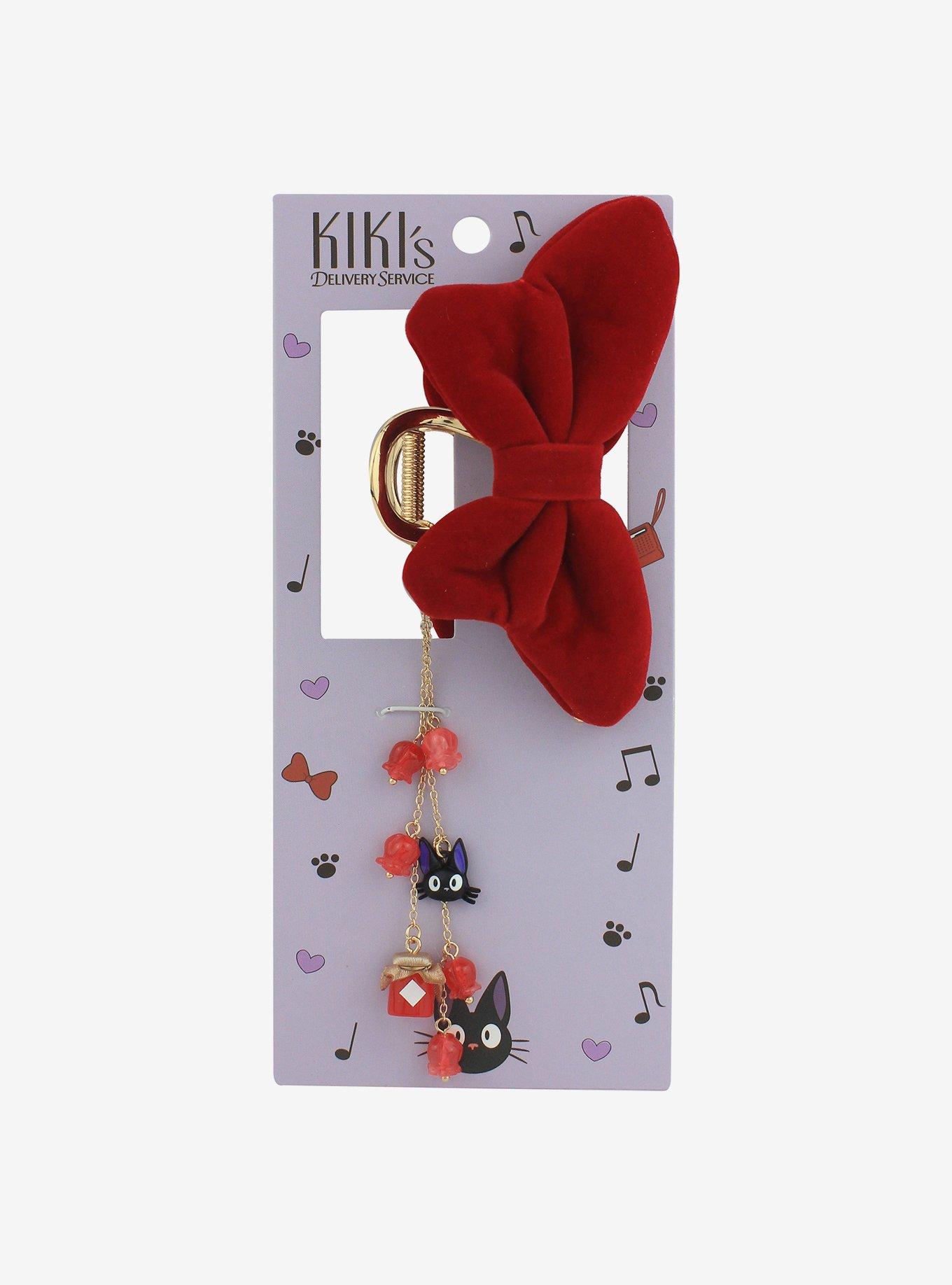 Velvet Hair Bow - Poppy Red