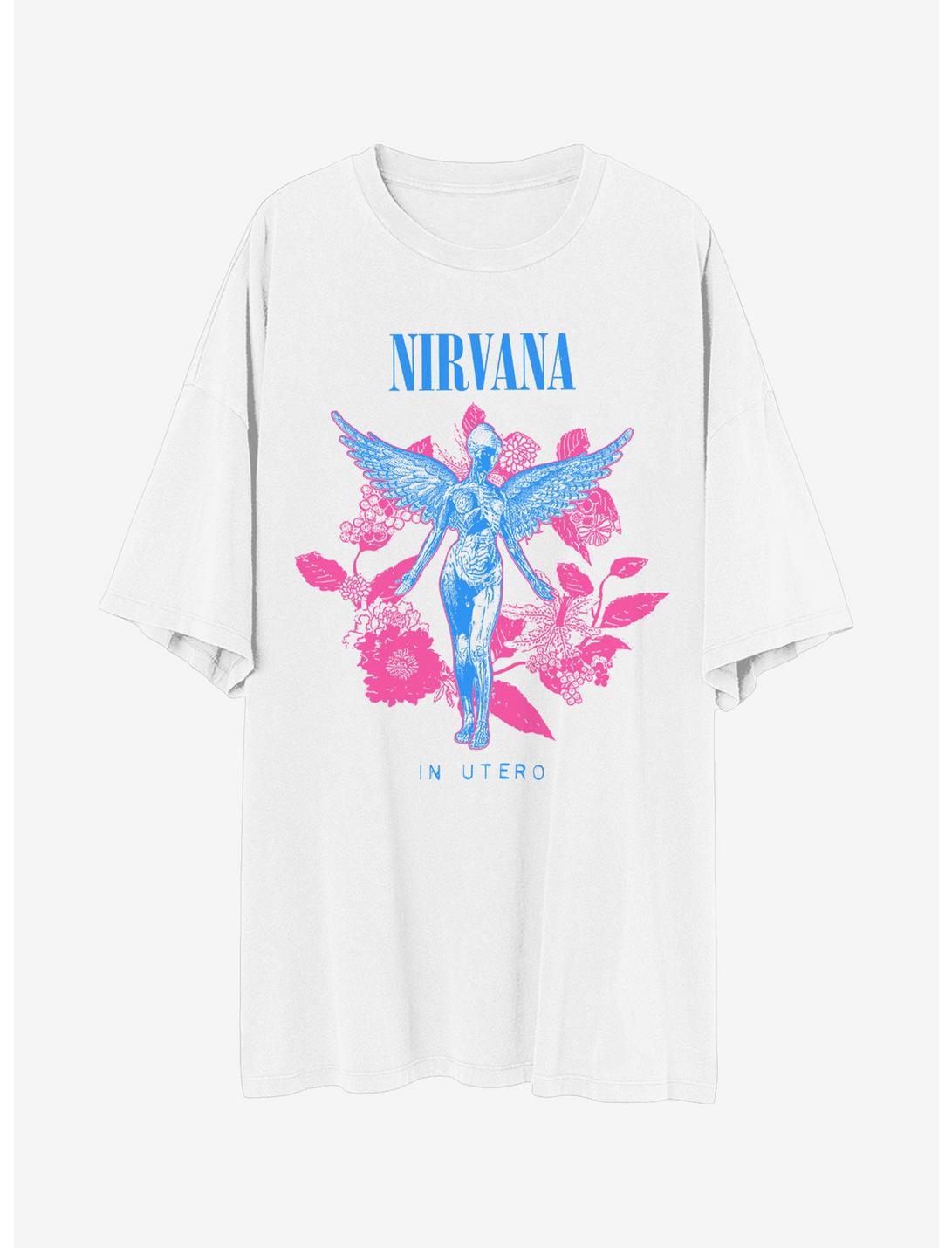 Nirvana In Utero Boyfriend Fit Girls T-Shirt, BRIGHT WHITE, hi-res