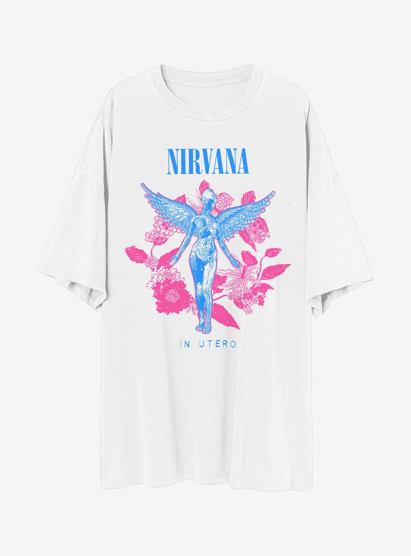 Nirvana In Utero Boyfriend Fit Girls T-Shirt, BRIGHT WHITE, hi-res
