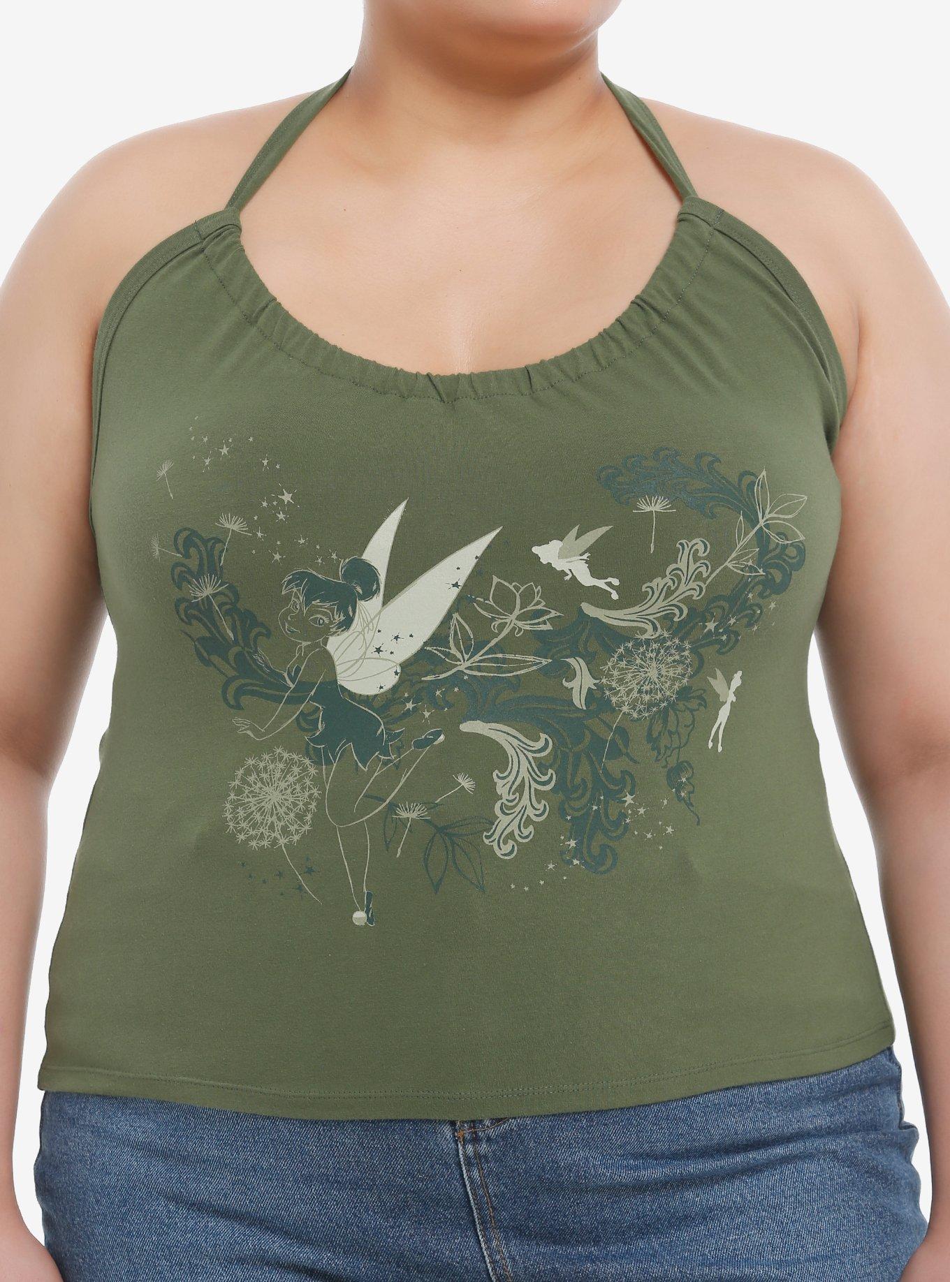 Disney Peter Pan Tinker Bell Girls Halter Top Plus Size, , hi-res