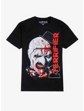 Terrifier 2 Art The Clown Blood Splatters T-Shirt, , hi-res