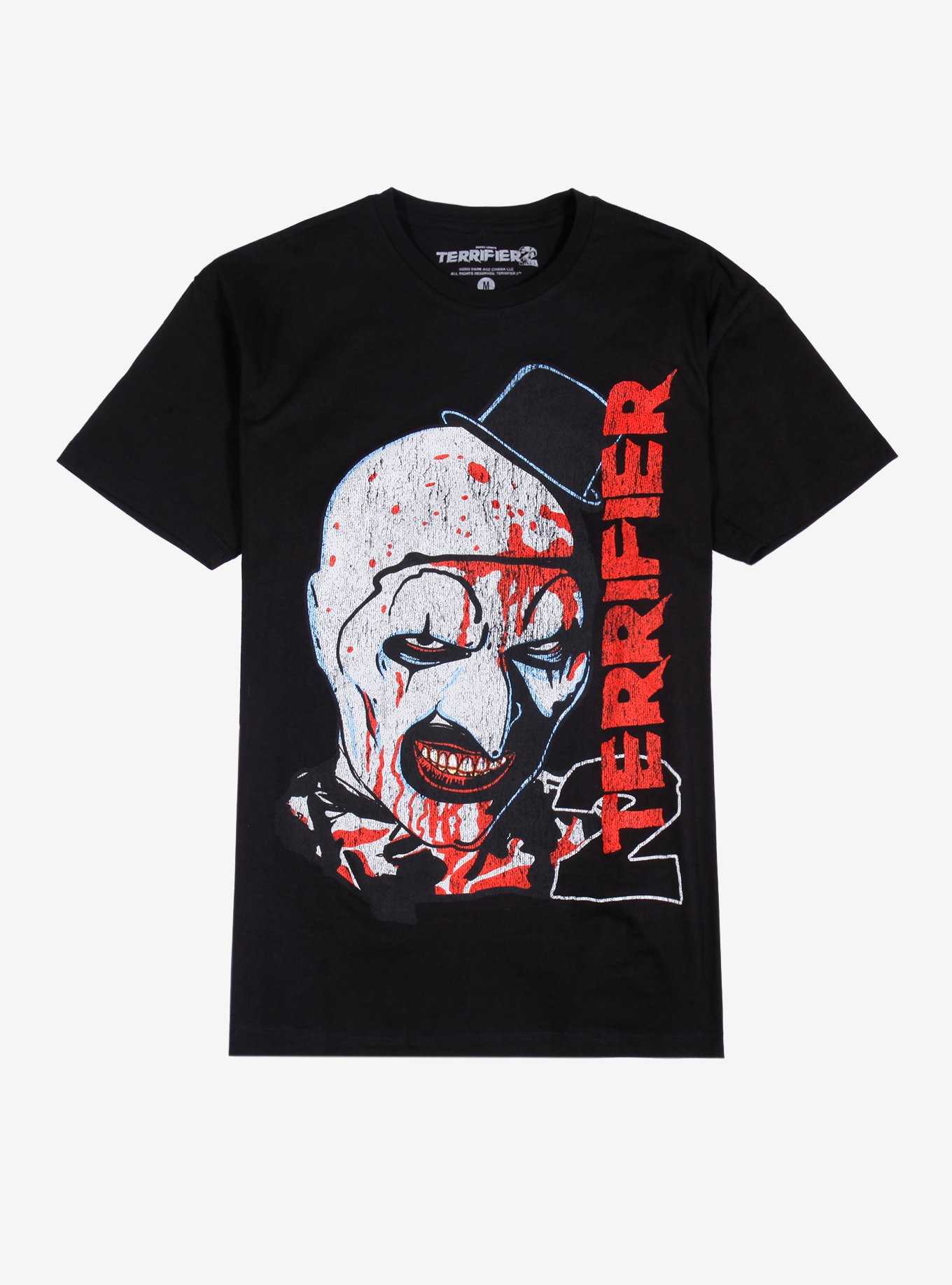 Terrifier 2 Art The Clown Blood Splatters T-Shirt, , hi-res