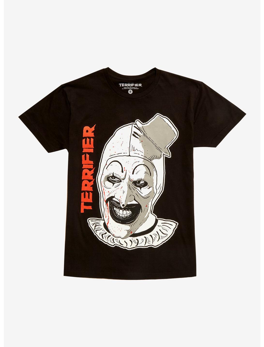 Terrifier Art The Clown Jumbo Graphic T-Shirt, BLACK, hi-res