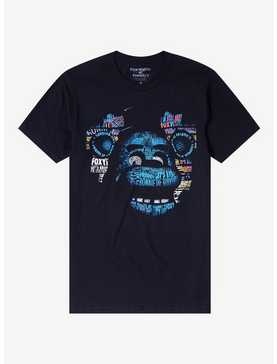 Five Nights At Freddy's Freddy Word Mosaic T-Shirt, , hi-res