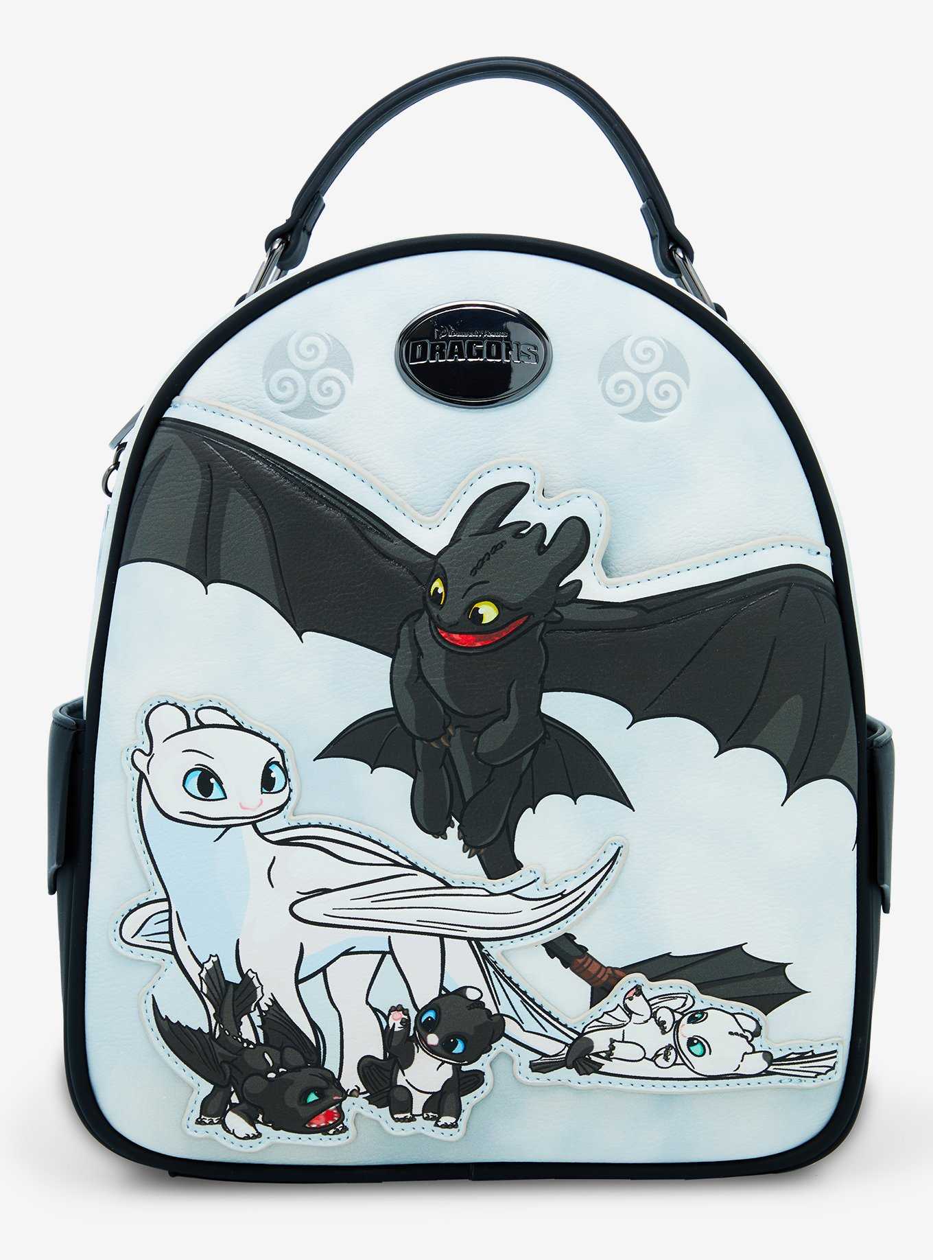 Dreamworks How to Train Your Dragon Toothless and Light Fury Family Mini Backpack - BoxLunch Exclusive, , hi-res