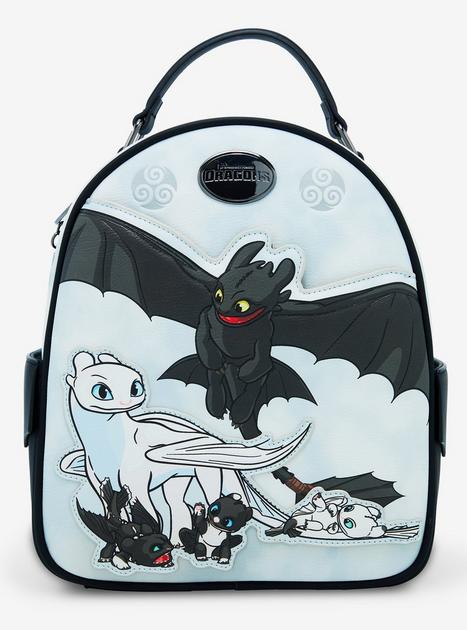 Loungefly bioworld toothless how to top train your dragon mini backpack