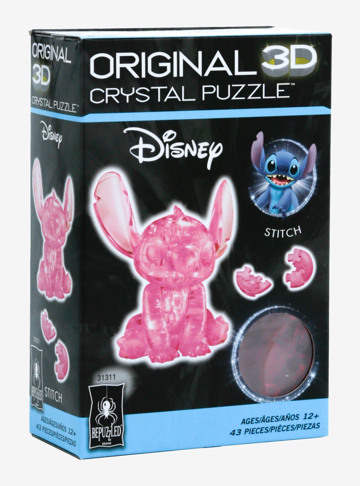 3D Crystal Puzzle - Disney Stitch (Pink): 43 Pcs