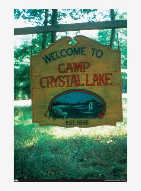 Friday The 13th Camp Crystal Lake Sign Poster | Hot Topic