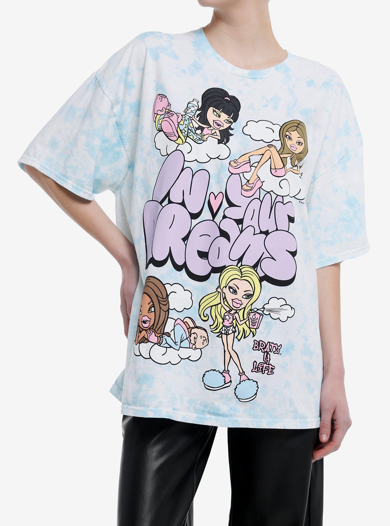 Bratz Slumber Party Tie-Dye Girls Oversized T-Shirt | Hot Topic