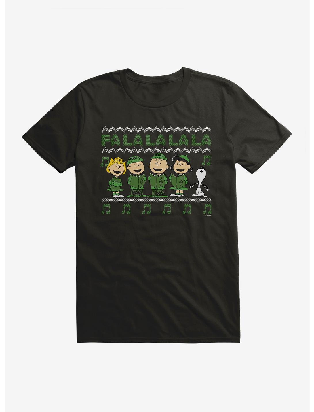Peanuts Fa La La Christmas Pattern T-Shirt, , hi-res