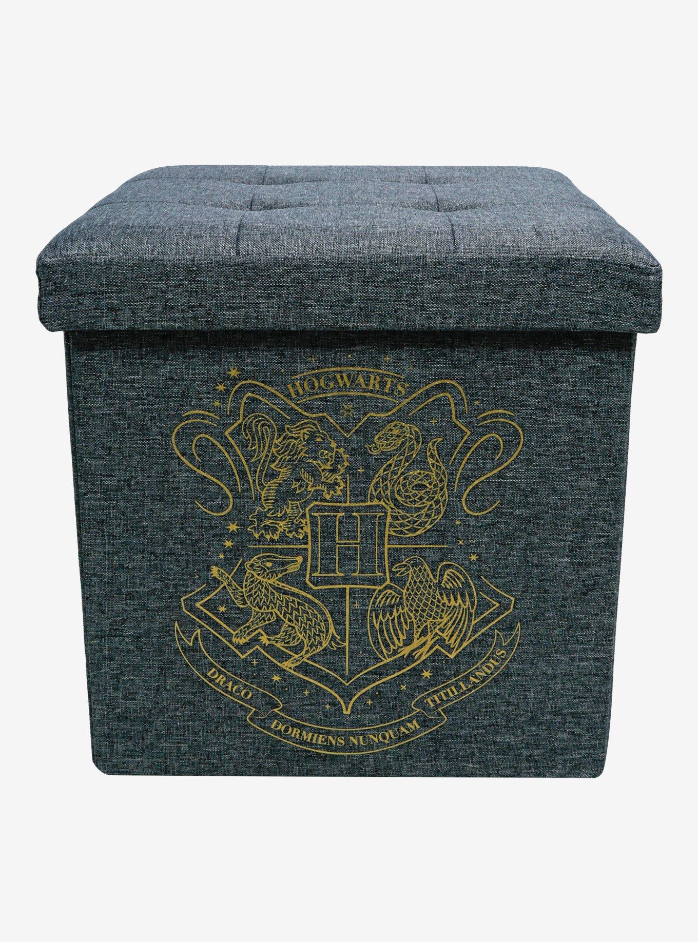 Harry Potter Hogwarts Grey Storage Ottoman, , hi-res