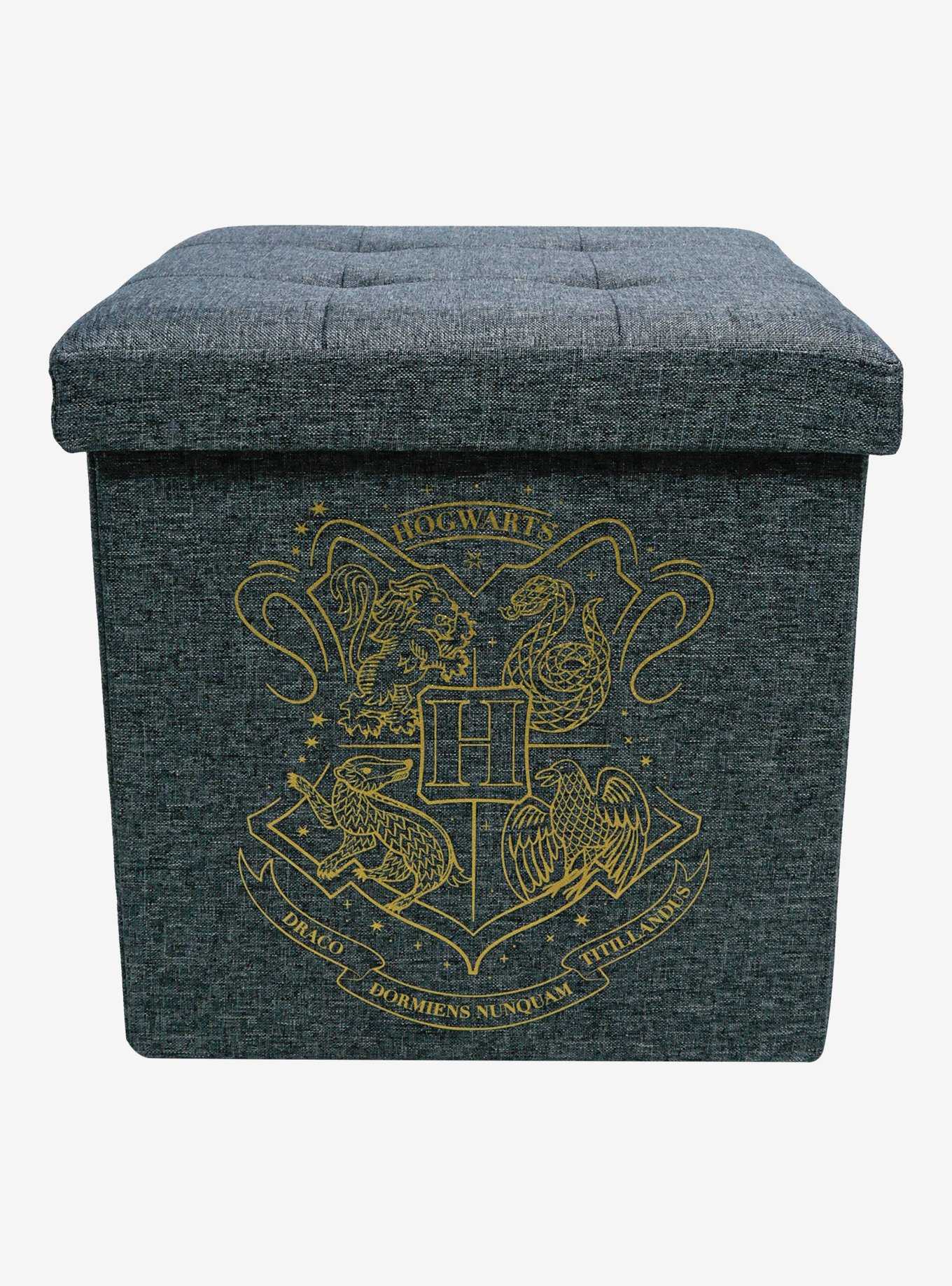 Harry Potter Hogwarts Grey Storage Ottoman, , hi-res