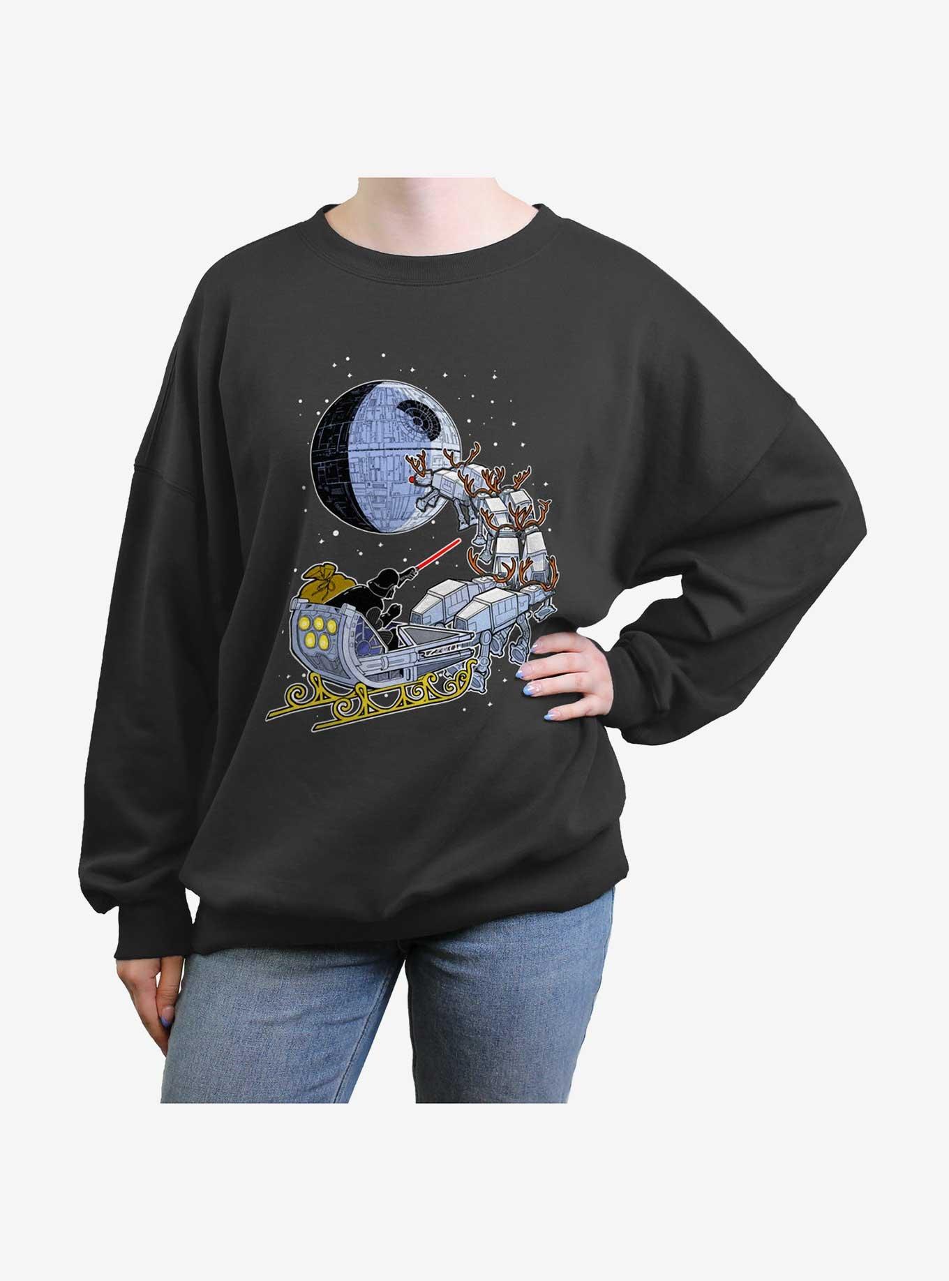 Star Wars Vader Sleigh Girls Oversized Sweatshirt, , hi-res