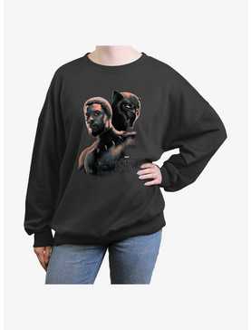 Marvel Black Panther King T'Challa Unmasked Girls Oversized Sweatshirt, , hi-res