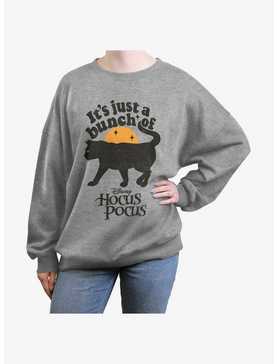 Disney Hocus Pocus Binx Cat A Bunch Of Hocus Pocus Girls Oversized Sweatshirt, , hi-res
