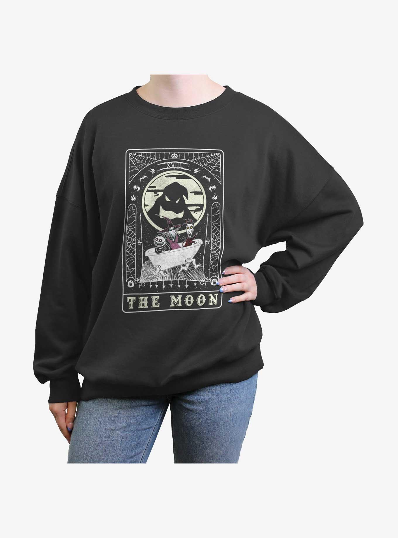 Disney The Nightmare Before Christmas Moon Tarot Girls Oversized Sweatshirt