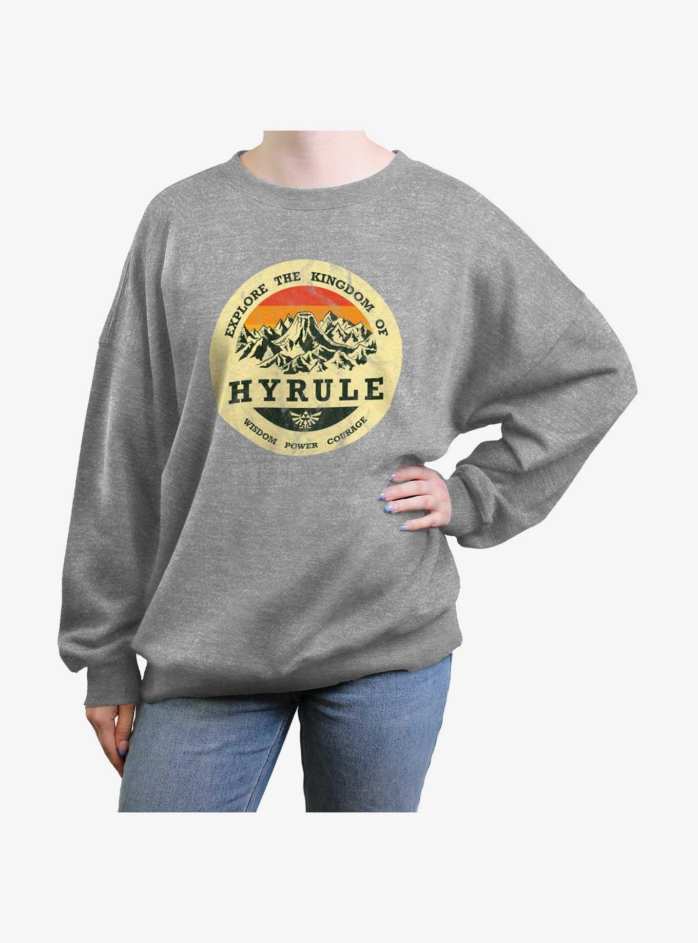 The Legend of Zelda Explore Hyrule Girls Oversized Sweatshirt, , hi-res