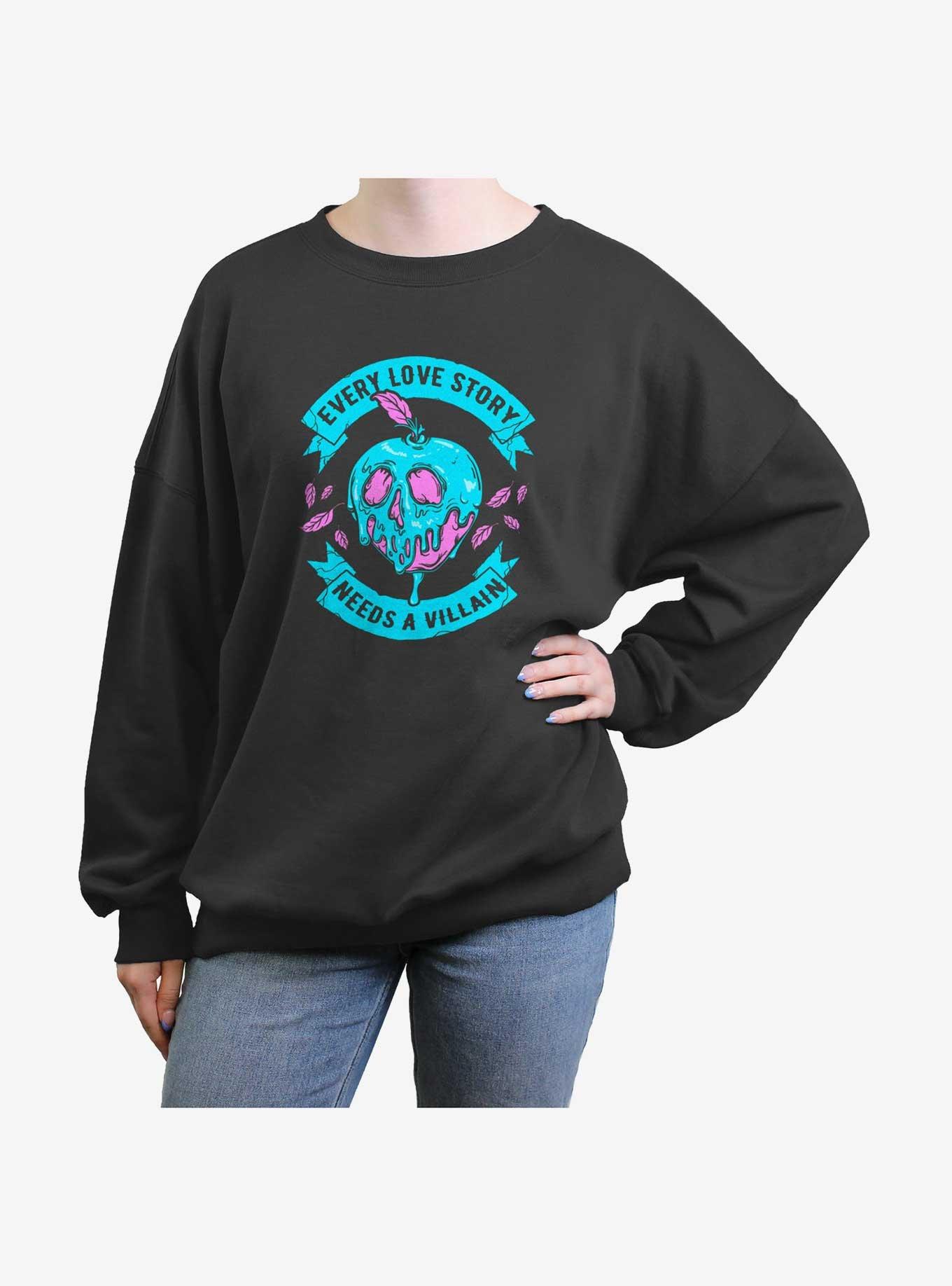 Disney Villains Love Story Villain Girls Oversized Sweatshirt, , hi-res