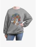 Disney The AristoCats Everybody Wants To Be A Cat Girls Oversized Sweatshirt, HEATHER GR, hi-res