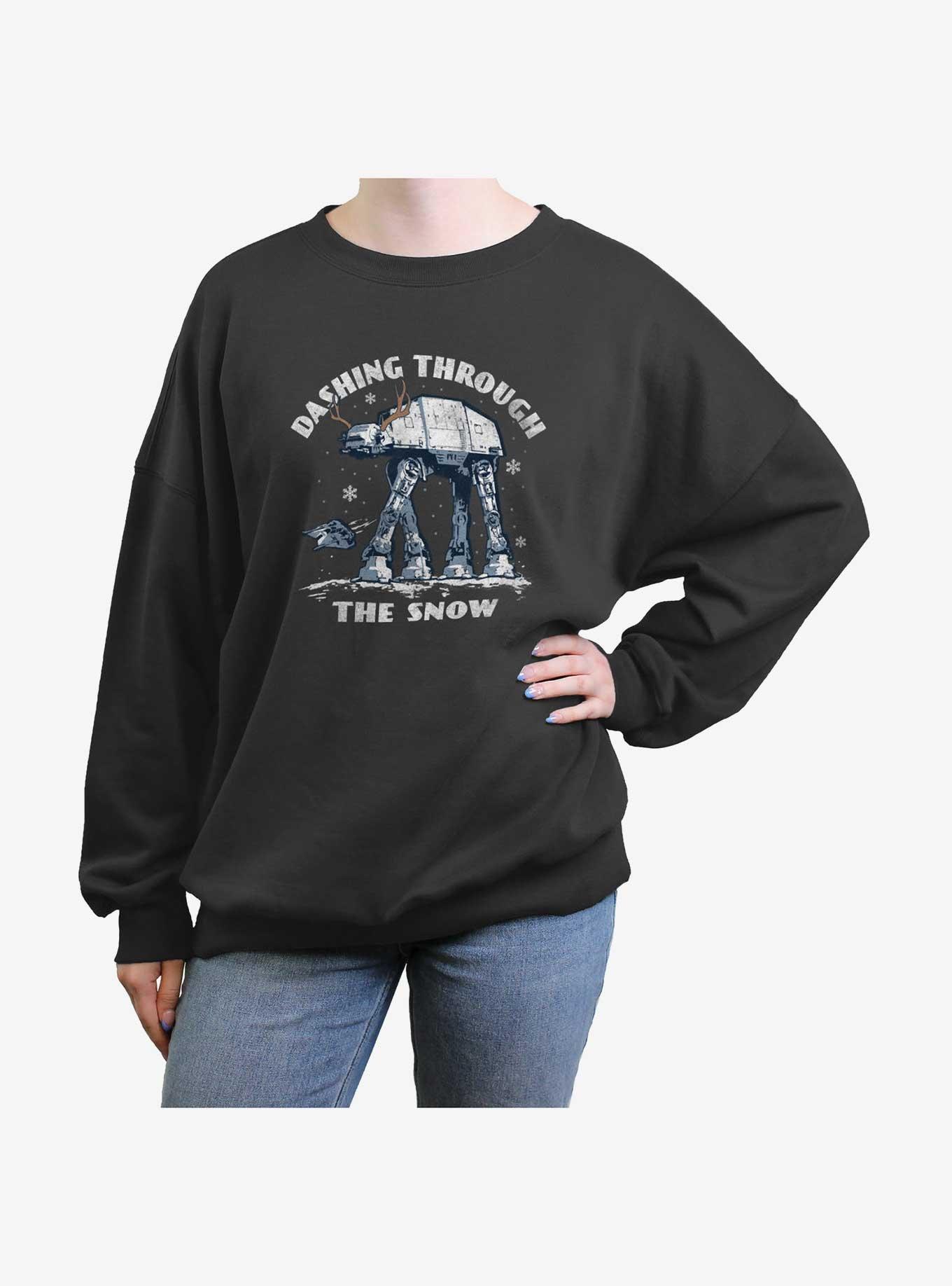 Star Wars AT-AT Dashing Through The Snow Girls Oversized Sweatshirt, , hi-res