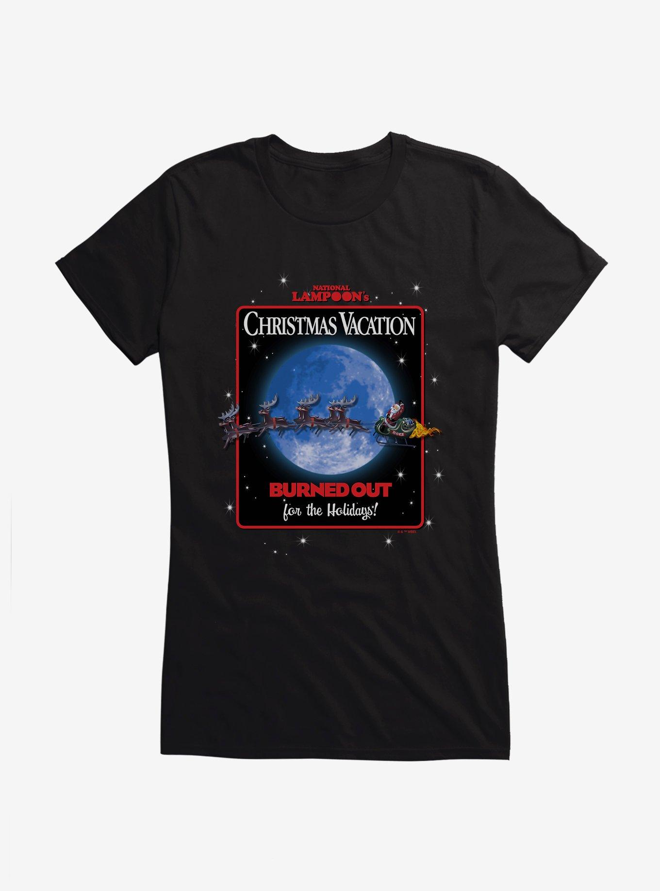 Christmas Vacation Burned Out For The Holidays! Girls T-Shirt, , hi-res