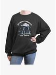 Star Wars AT-AT Dashing Through The Snow Womens Oversized Sweatshirt, CHARCOAL, hi-res