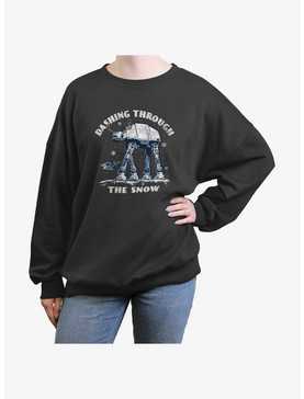 Star Wars AT-AT Dashing Through The Snow Womens Oversized Sweatshirt, , hi-res